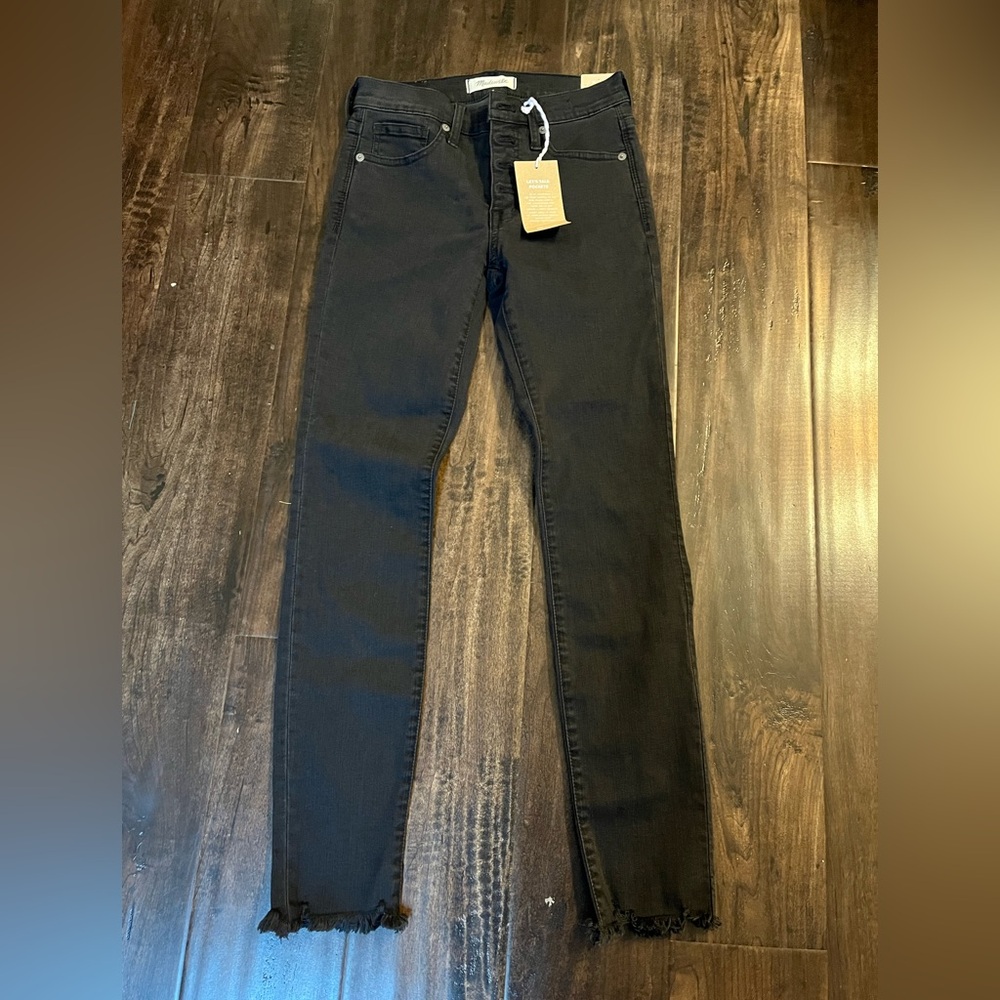 Madewell High Rise Skinny Jeans Fly Button 9 Inch Size 24